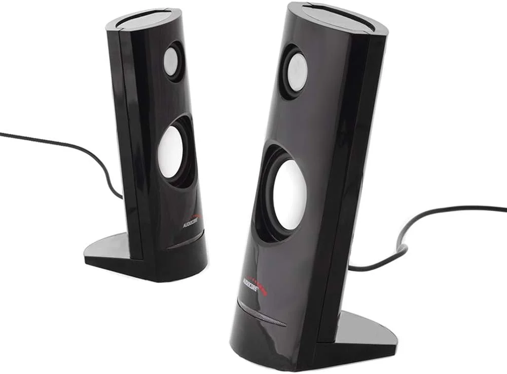ست اسپیکر Audiocore AC860 USB قابل حمل قفسه کتاب PC/لپ تاپ/تبلت 8W 3.5mm ست اسپیکر Audiocore AC860 USB قابل حمل قفسه کتاب PC/لپ تاپ/تبلت 8W 3.5mm