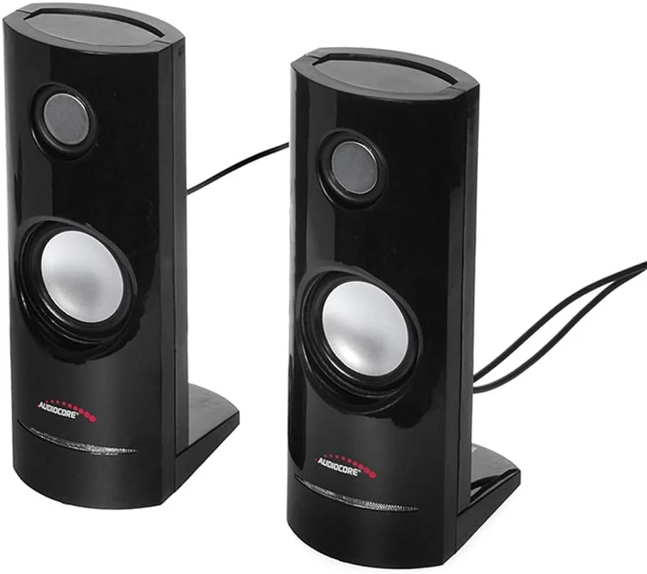 ست اسپیکر Audiocore AC860 USB قابل حمل قفسه کتاب PC/لپ تاپ/تبلت 8W 3.5mm ست اسپیکر Audiocore AC860 USB قابل حمل قفسه کتاب PC/لپ تاپ/تبلت 8W 3.5mm