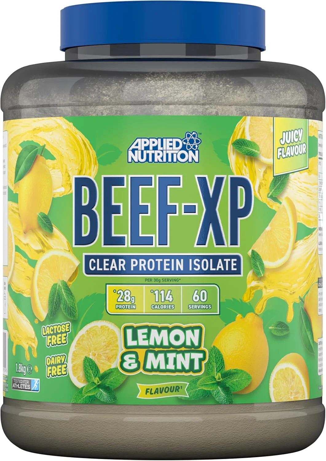 پروتئین ایزوله گوشت گاو شفاف BEEF-XP اپلاید نوتریشن 1.8 کیلوگرم (60 سروینگ) طعم لیمو و نعناع پروتئین ایزوله گوشت گاو شفاف BEEF-XP اپلاید نوتریشن 1.8 کیلوگرم (60 سروینگ) طعم لیمو و نعناع