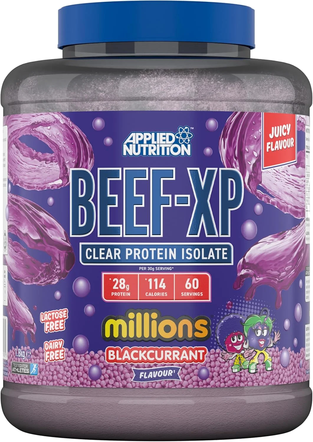 پروتئین ایزوله گوشت گاو اپلاید نوتریشن Beef XP - پروتئین شفاف، سبک آبمیوه، بدون لبنیات، بدون لاکتوز، بدون شکر، کم چرب (1.8 کیلوگرم، بلک کارنت میلیونر) پروتئین ایزوله گوشت گاو اپلاید نوتریشن Beef XP - پروتئین شفاف، سبک آبمیوه، بدون لبنیات، بدون لاکتوز، بدون شکر، کم چرب (1.8 کیلوگرم، بلک کارنت میلیونر)