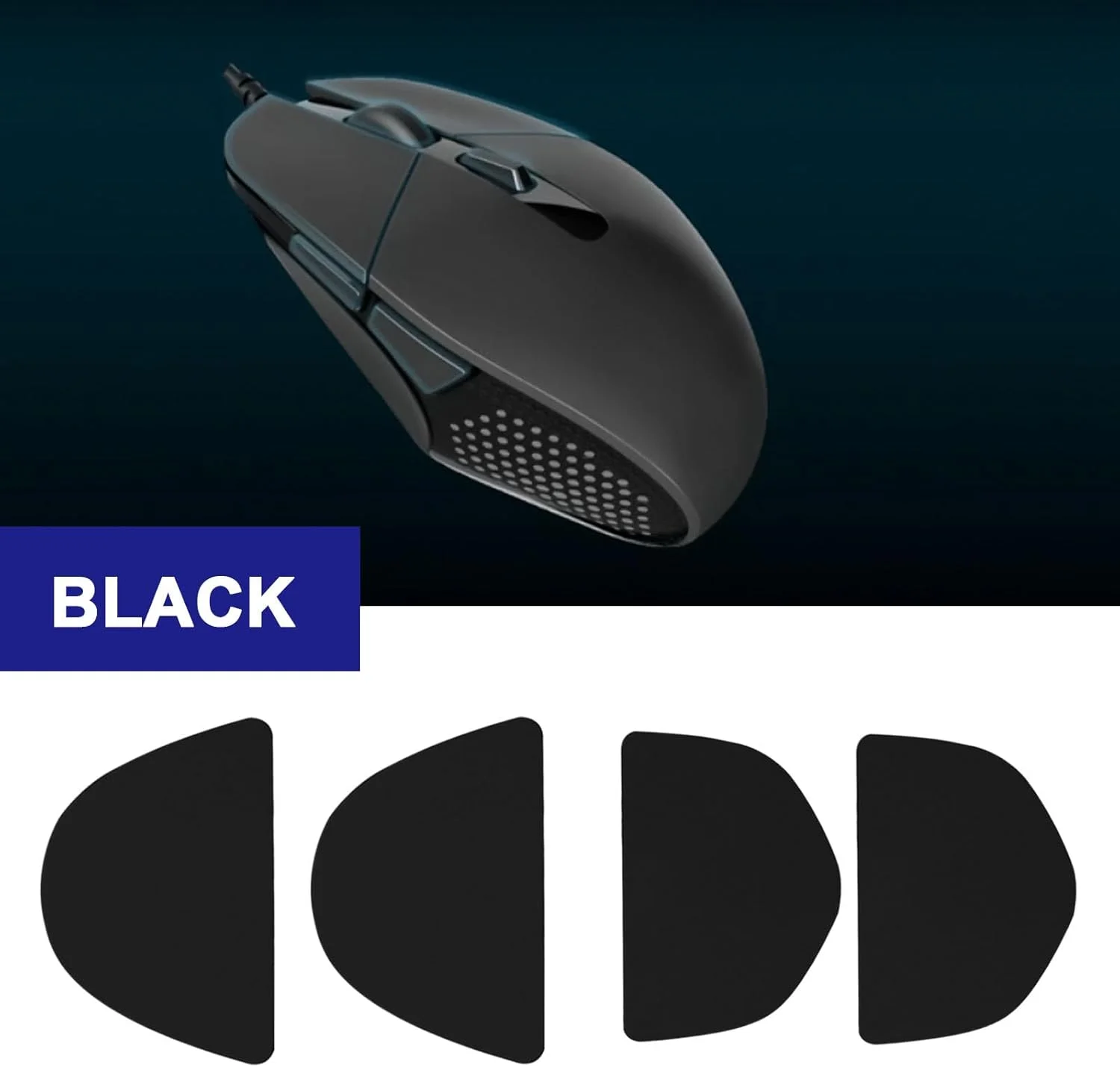 ایمگتک 2 ست اسکیت موس، لغزنده موس، پایه موس سازگار با لاجیتک G303 Shroud Edition، جایگزین پایه موس گیمینگ، مشکی ایمگتک 2 ست اسکیت موس، لغزنده موس، پایه موس سازگار با لاجیتک G303 Shroud Edition، جایگزین پایه موس گیمینگ، مشکی
