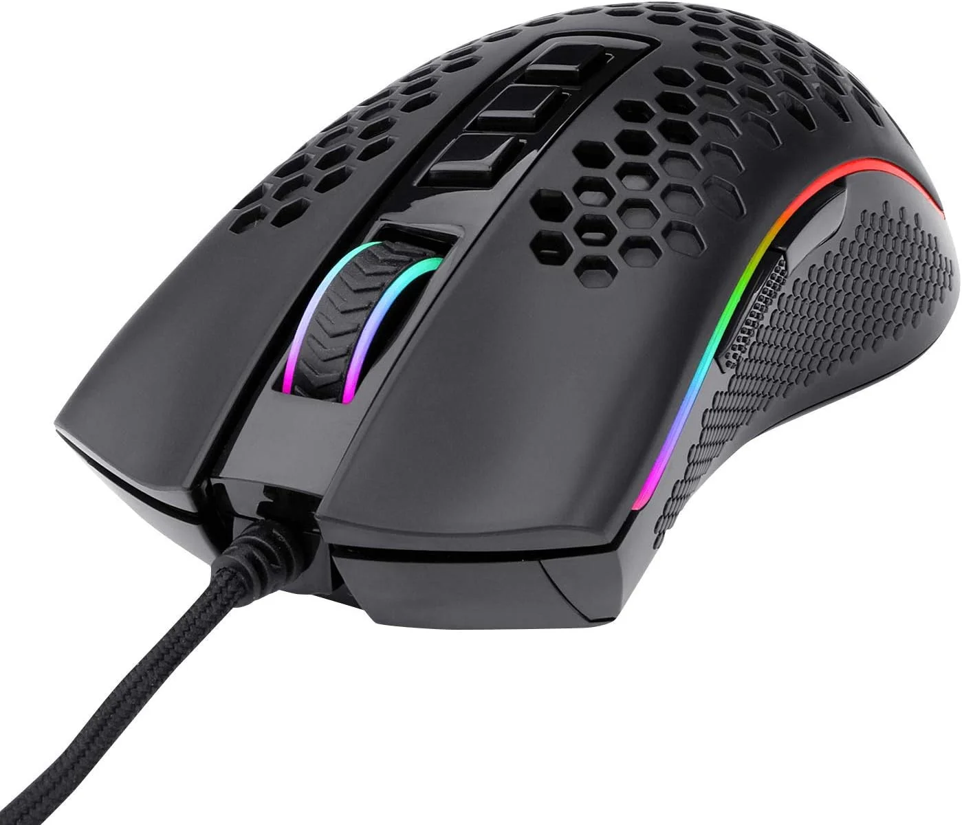 ماوس گیمینگ سبک وزن RGB Redragon M988 Storm، بدنه لانه زنبوری فوق سبک 85 گرمی - سنسور اپتیکال 16000 DPI - 8 دکمه قابل برنامه ریزی - ثبت دقیق - کابل فوق سبک ماوس گیمینگ سبک وزن RGB Redragon M988 Storm، بدنه لانه زنبوری فوق سبک 85 گرمی - سنسور اپتیکال 16000 DPI - 8 دکمه قابل برنامه ریزی - ثبت دقیق - کابل فوق سبک