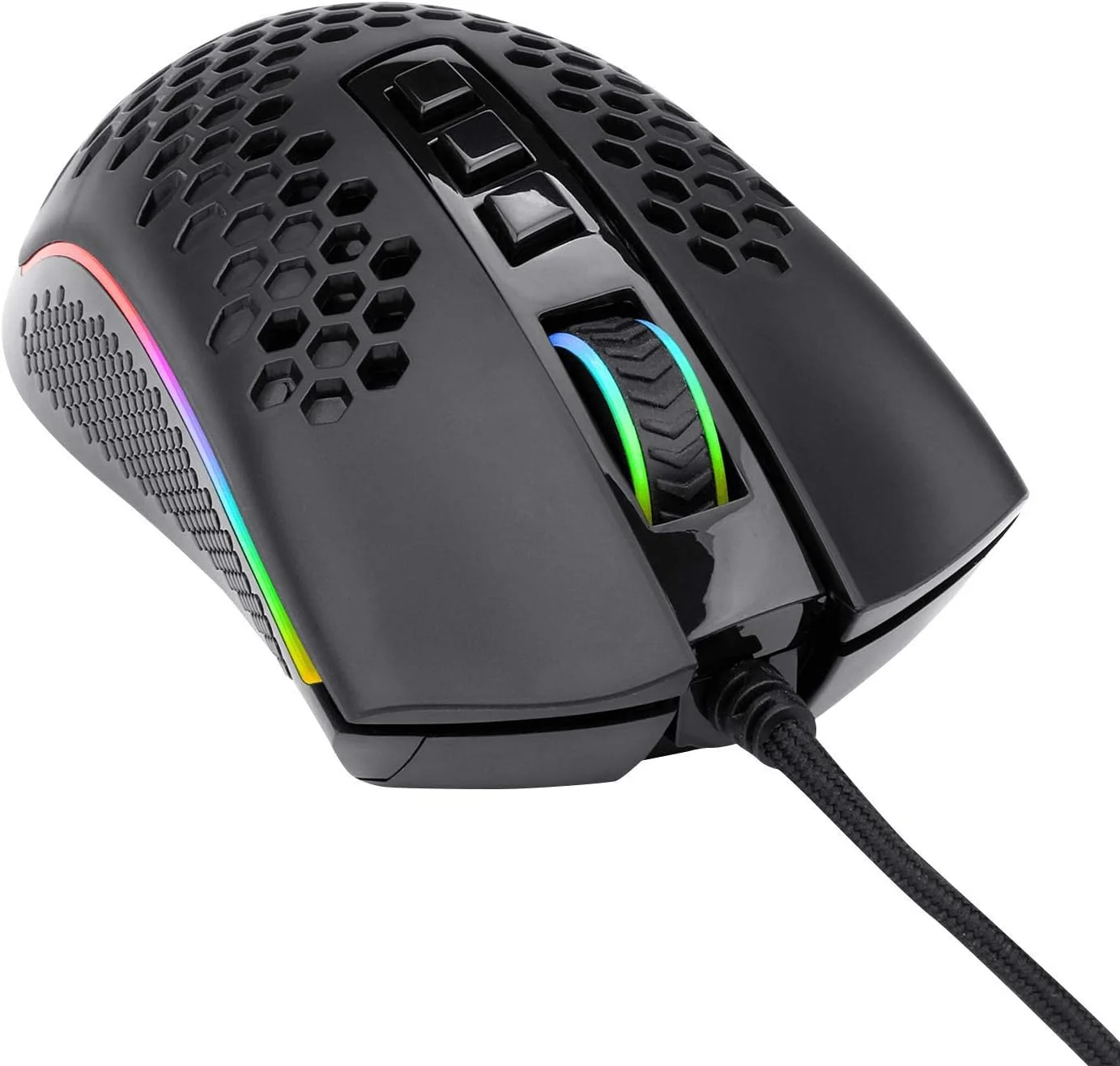 ماوس گیمینگ سبک وزن RGB Redragon M988 Storm، بدنه لانه زنبوری فوق سبک 85 گرمی - سنسور اپتیکال 16000 DPI - 8 دکمه قابل برنامه ریزی - ثبت دقیق - کابل فوق سبک ماوس گیمینگ سبک وزن RGB Redragon M988 Storm، بدنه لانه زنبوری فوق سبک 85 گرمی - سنسور اپتیکال 16000 DPI - 8 دکمه قابل برنامه ریزی - ثبت دقیق - کابل فوق سبک