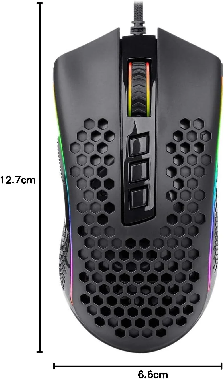 ماوس گیمینگ سبک وزن RGB Redragon M988 Storm، بدنه لانه زنبوری فوق سبک 85 گرمی - سنسور اپتیکال 16000 DPI - 8 دکمه قابل برنامه ریزی - ثبت دقیق - کابل فوق سبک ماوس گیمینگ سبک وزن RGB Redragon M988 Storm، بدنه لانه زنبوری فوق سبک 85 گرمی - سنسور اپتیکال 16000 DPI - 8 دکمه قابل برنامه ریزی - ثبت دقیق - کابل فوق سبک