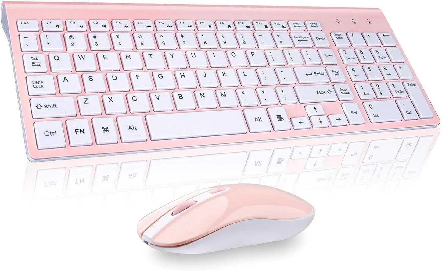 کیبورد و ماوس بی‌سیم Cimetech مدل EasyTyping KF10، کیبورد لپ‌تاپ با فناوری پیشرفته، با مشکلات تایپ خداحافظی کنید - با آسانی تایپ کنید و بازدهی را دو برابر کنید - خاکستری