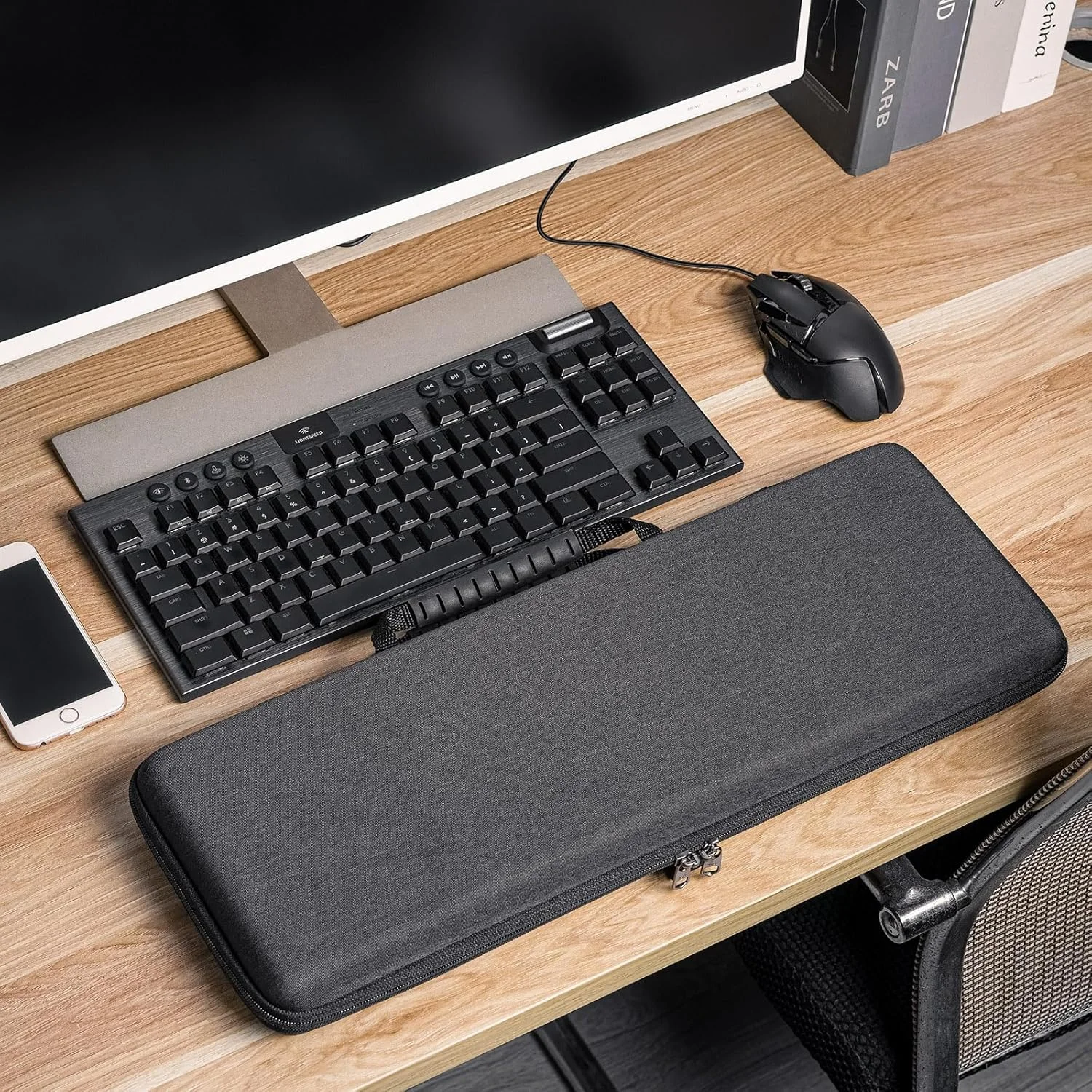 کیف حمل کیبورد و ماوس Geekria TKL، کیف حمل سخت برای کیبوردهای مکانیکی گیمینگ 80% کامپکت 87 کلیدی، سازگار با Logitech G915 TKL+G502 Mouse (خاکستری تیره) کیف حمل کیبورد و ماوس Geekria TKL، کیف حمل سخت برای کیبوردهای مکانیکی گیمینگ 80% کامپکت 87 کلیدی، سازگار با Logitech G915 TKL+G502 Mouse (خاکستری تیره)