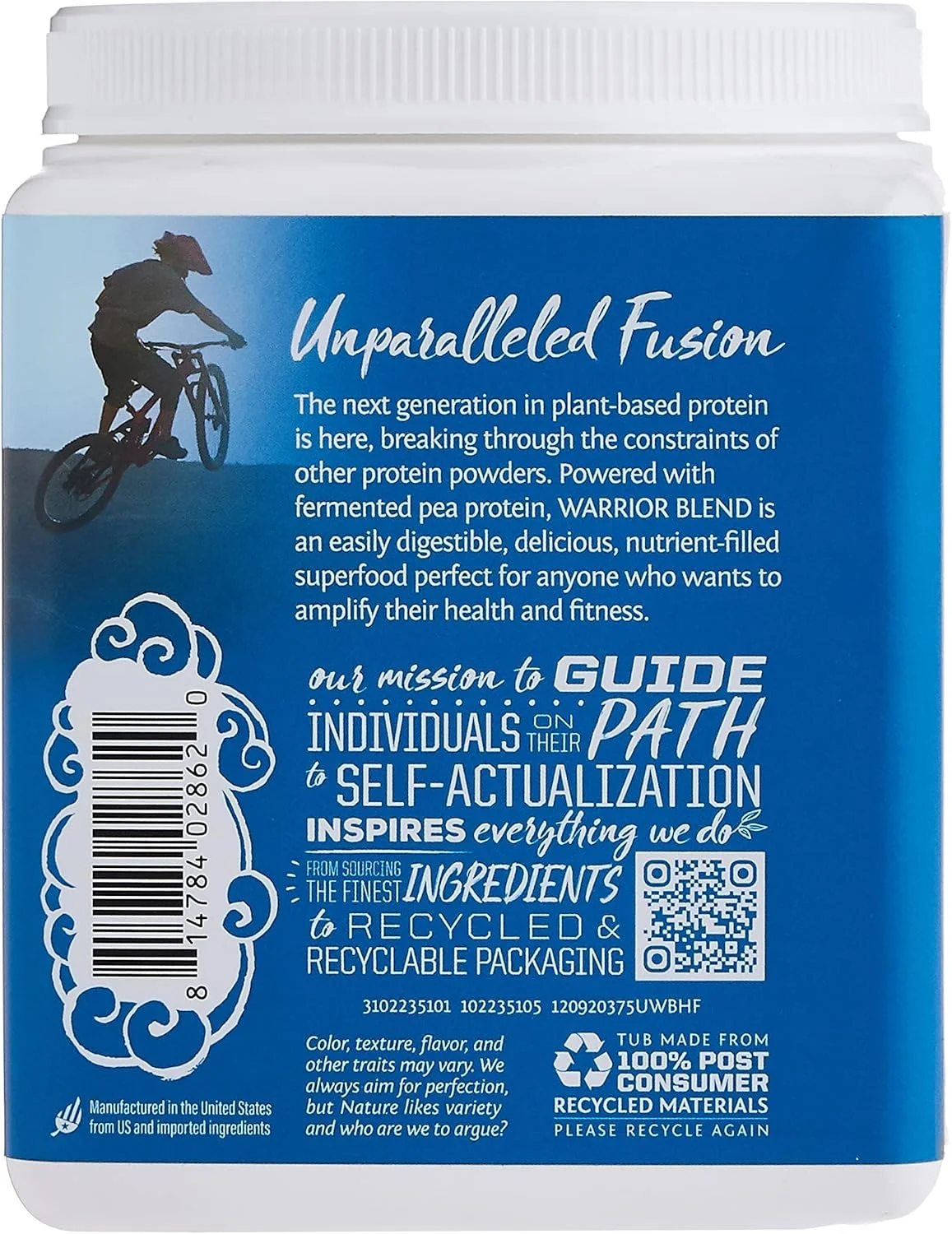 سان واریر - Warrior Blend High Performance | پروتئین گیاهی | مناسب کتو | وگان | پودر پروتئین ارگانیک بدون طعم 375 گرم سان واریر - Warrior Blend High Performance | پروتئین گیاهی | مناسب کتو | وگان | پودر پروتئین ارگانیک بدون طعم 375 گرم