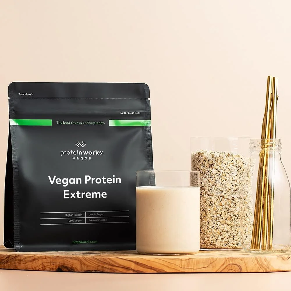 THE PROTEIN WORKS - Vegan Extreme | ترکیب ویتامین افزوده | پودر وگان | شیک گیاهی | 57 سروینگ | ابریشم شکلاتی | 2 کیلوگرم THE PROTEIN WORKS - Vegan Extreme | ترکیب ویتامین افزوده | پودر وگان | شیک گیاهی | 57 سروینگ | ابریشم شکلاتی | 2 کیلوگرم