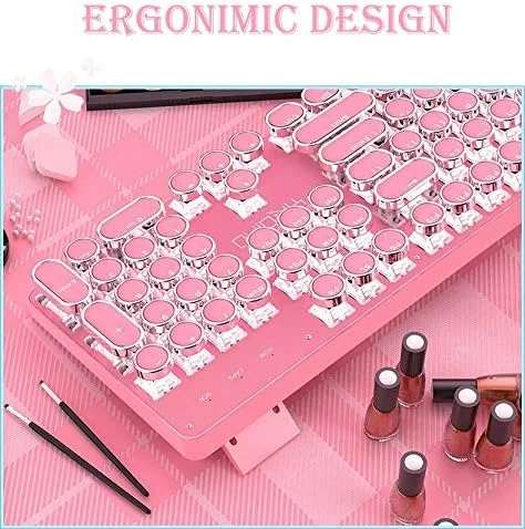 ست ترکیبی کیبورد، ماوس و هدست گیمینگ صورتی، 104 کلید، کیبورد مکانیکی با محور سبز، ماوس اپتیکال 3200 DPI و هدفون (ست 3 تایی) ست ترکیبی کیبورد، ماوس و هدست گیمینگ صورتی، 104 کلید، کیبورد مکانیکی با محور سبز، ماوس اپتیکال 3200 DPI و هدفون (ست 3 تایی)