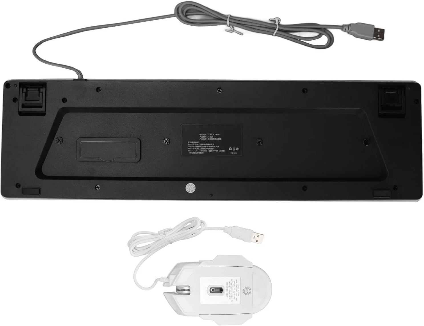 ست کیبورد و ماوس گیمینگ سیم دار، 104 کلید RGB با نور پس زمینه، کیبورد مکانیکی و ماوس گیمینگ 3600 DPI، برای گیمرهای PC (سفید) ست کیبورد و ماوس گیمینگ سیم دار، 104 کلید RGB با نور پس زمینه، کیبورد مکانیکی و ماوس گیمینگ 3600 DPI، برای گیمرهای PC (سفید)