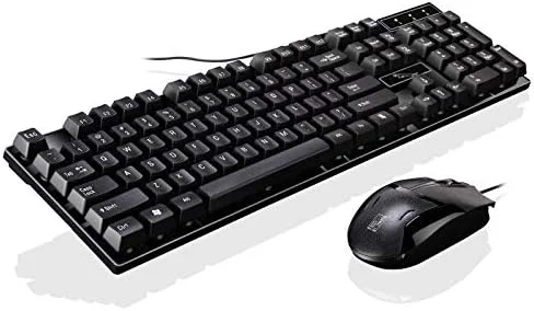 ست کیبورد گیمینگ و اداری سیم دار USB مدل SHIHUI Q17 با 104 کلید به همراه ماوس سیم دار متقارن، طول کابل کیبورد: 1.4 متر، طول کابل ماوس: 1.3 متر (مشکی)(سفید) (رنگ: مشکی) ست کیبورد گیمینگ و اداری سیم دار USB مدل SHIHUI Q17 با 104 کلید به همراه ماوس سیم دار متقارن، طول کابل کیبورد: 1.4 متر، طول کابل ماوس: 1.3 متر (مشکی)(سفید) (رنگ: مشکی)