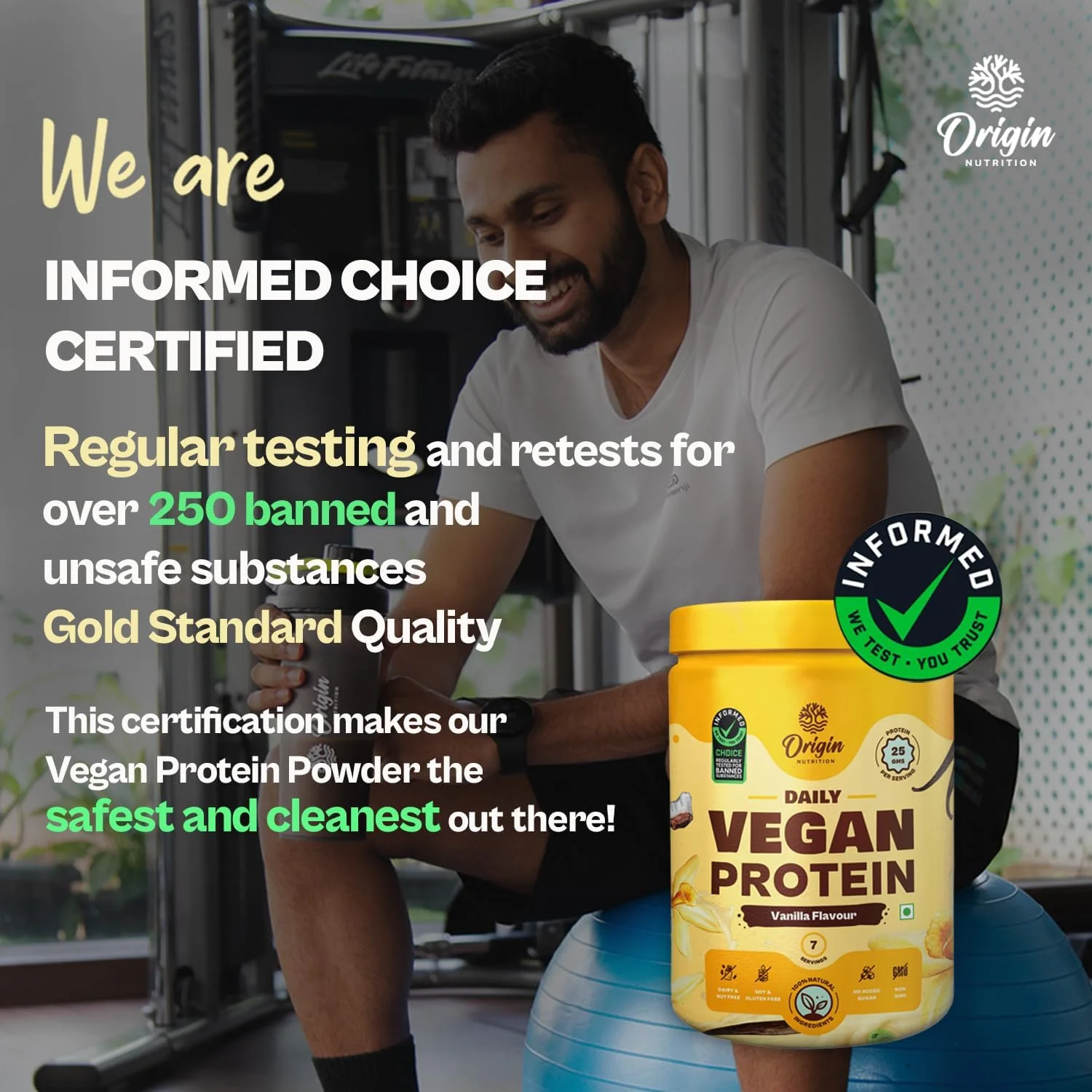 پودر پروتئین وگان 100% طبیعی Origin Nutrition، طعم وانیل با هضم آسان، حاوی 25 گرم پروتئین گیاهی، بدون گلوتن، بدون لبنیات، بدون شکر افزوده، بدون سویا، غیر تراریخته، مناسب گیاهخواران، 7 سروینگ، 274 گرم پودر پروتئین وگان 100% طبیعی Origin Nutrition، طعم وانیل با هضم آسان، حاوی 25 گرم پروتئین گیاهی، بدون گلوتن، بدون لبنیات، بدون شکر افزوده، بدون سویا، غیر تراریخته، مناسب گیاهخواران، 7 سروینگ، 274 گرم
