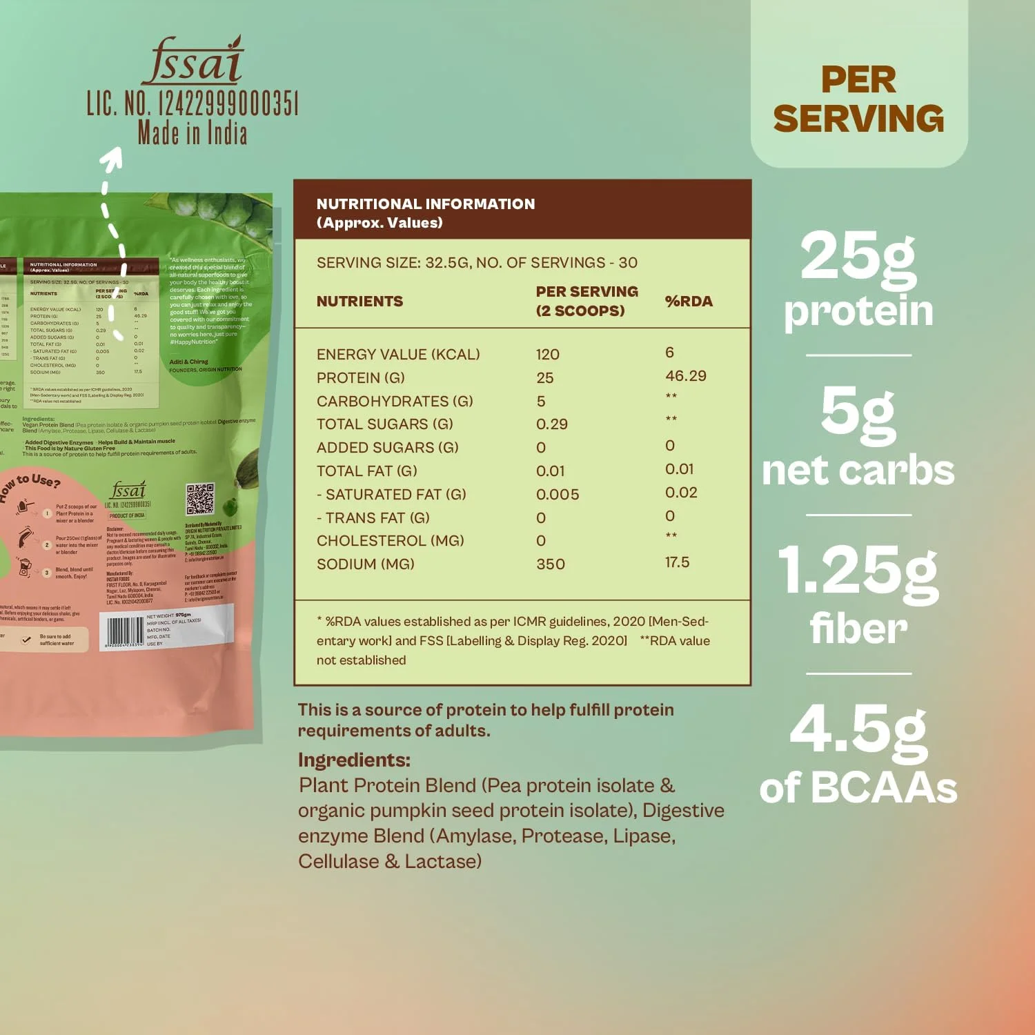 پودر پروتئین گیاهی 100% طبیعی Origin Nutrition، دارای رتبه بهترین پروتئین وگان توسط تحقیقات علمی مستقل، پروتئین نخود فرنگی ایزوله اروپایی و پروتئین دانه کدو تنبل، هضم آسان بدون طعم پودر پروتئین گیاهی 100% طبیعی Origin Nutrition، دارای رتبه بهترین پروتئین وگان توسط تحقیقات علمی مستقل، پروتئین نخود فرنگی ایزوله اروپایی و پروتئین دانه کدو تنبل، هضم آسان بدون طعم