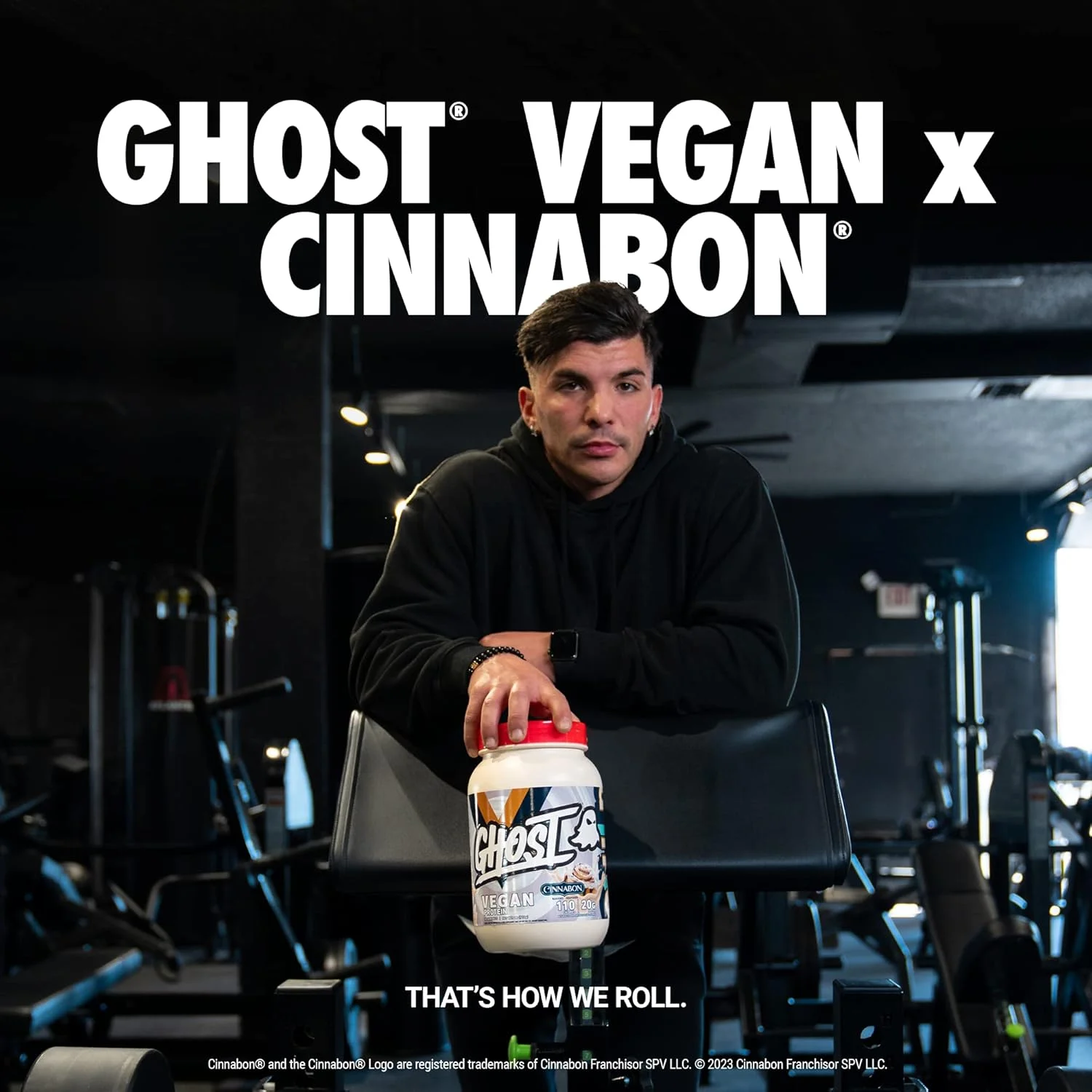 پودر پروتئین وگان GHOST، سینابون - 2 پوند، 20 گرم پروتئین - پروتئین نخود و کدو تنبل ارگانیک گیاهی - شیک ها، اسموتی ها و پخت و پز بعد از تمرین و تغذیه - بدون سویا و گلوتن