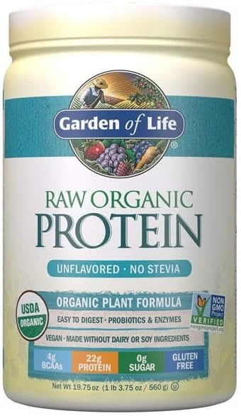 پروتئین ارگانیک خام Garden of Life بدون طعم 560 گرم
