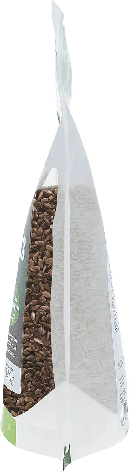 تخم کتان قهوه ای ارگانیک Earth Goods، غیر GMO، بدون گلوتن، پروتئین بالا 340 گرم