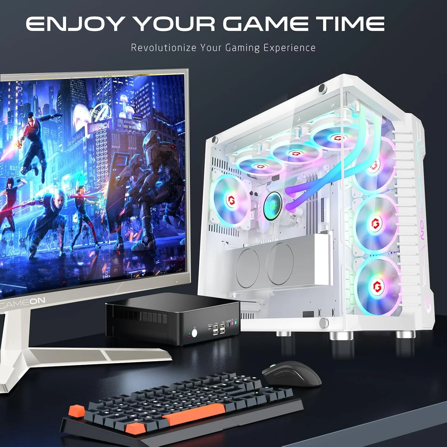 کیس گیمینگ مید تاور GAMEON Emperor Arctic III Series، نورپردازی 120 میلی متری ARGB+PWM، شیشه حرارت دیده، فن های خنک کننده RGB از پیش نصب شده، فیلترهای گرد و غبار، سازگاری گسترده با مادربرد، سفید کیس گیمینگ مید تاور GAMEON Emperor Arctic III Series، نورپردازی 120 میلی متری ARGB+PWM، شیشه حرارت دیده، فن های خنک کننده RGB از پیش نصب شده، فیلترهای گرد و غبار، سازگاری گسترده با مادربرد، سفید