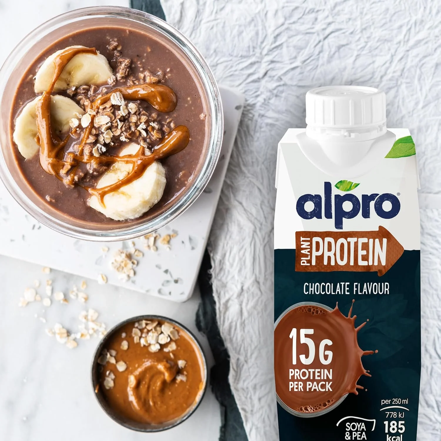 نوشیدنی شکلاتی پروتئین بالا سویا آلپرو، 100% گیاهی، بدون لاکتوز و لبنیات - 250 میلی لیتر (6x250 میلی لیتر) نوشیدنی شکلاتی پروتئین بالا سویا آلپرو، 100% گیاهی، بدون لاکتوز و لبنیات - 250 میلی لیتر (6x250 میلی لیتر)