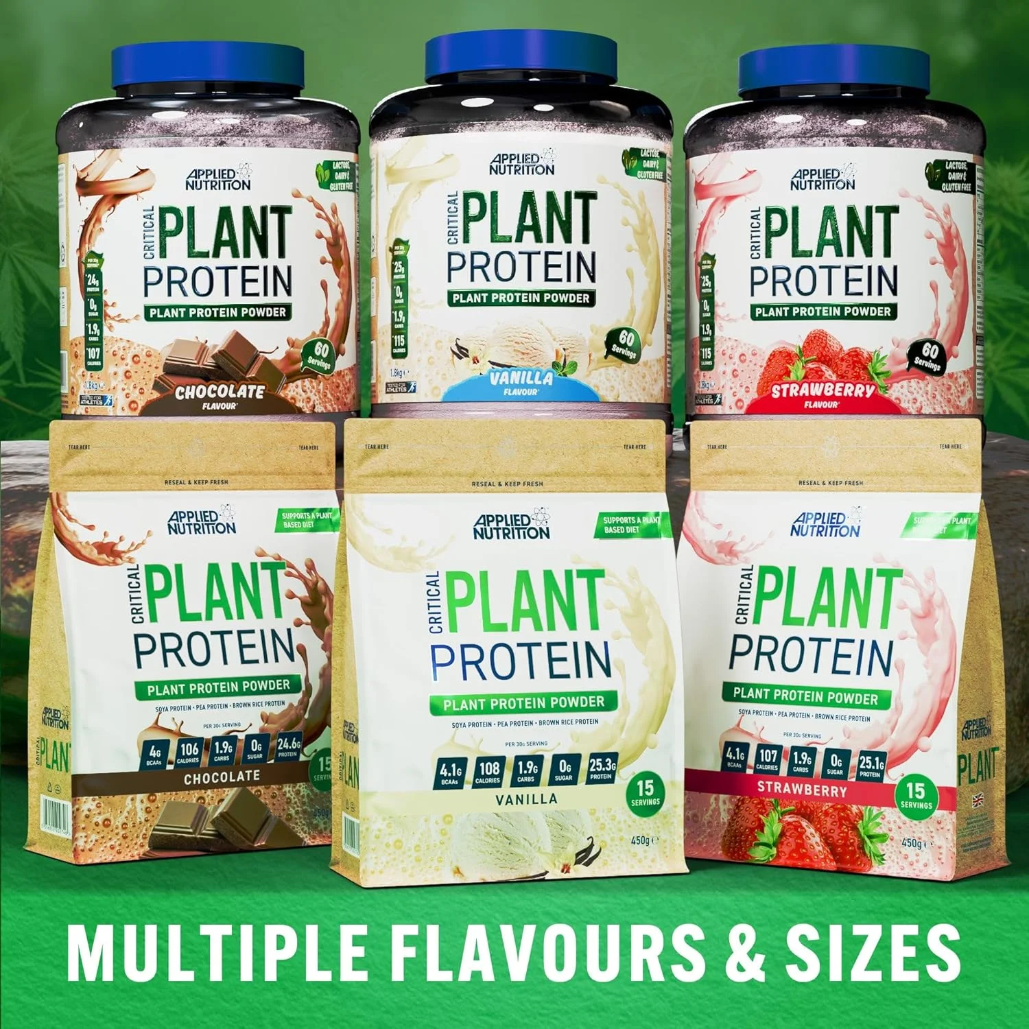 پروتئین گیاهی ضروری Applied Nutrition - 1.8 کیلوگرم - شکلاتی پروتئین گیاهی ضروری Applied Nutrition - 1.8 کیلوگرم - شکلاتی