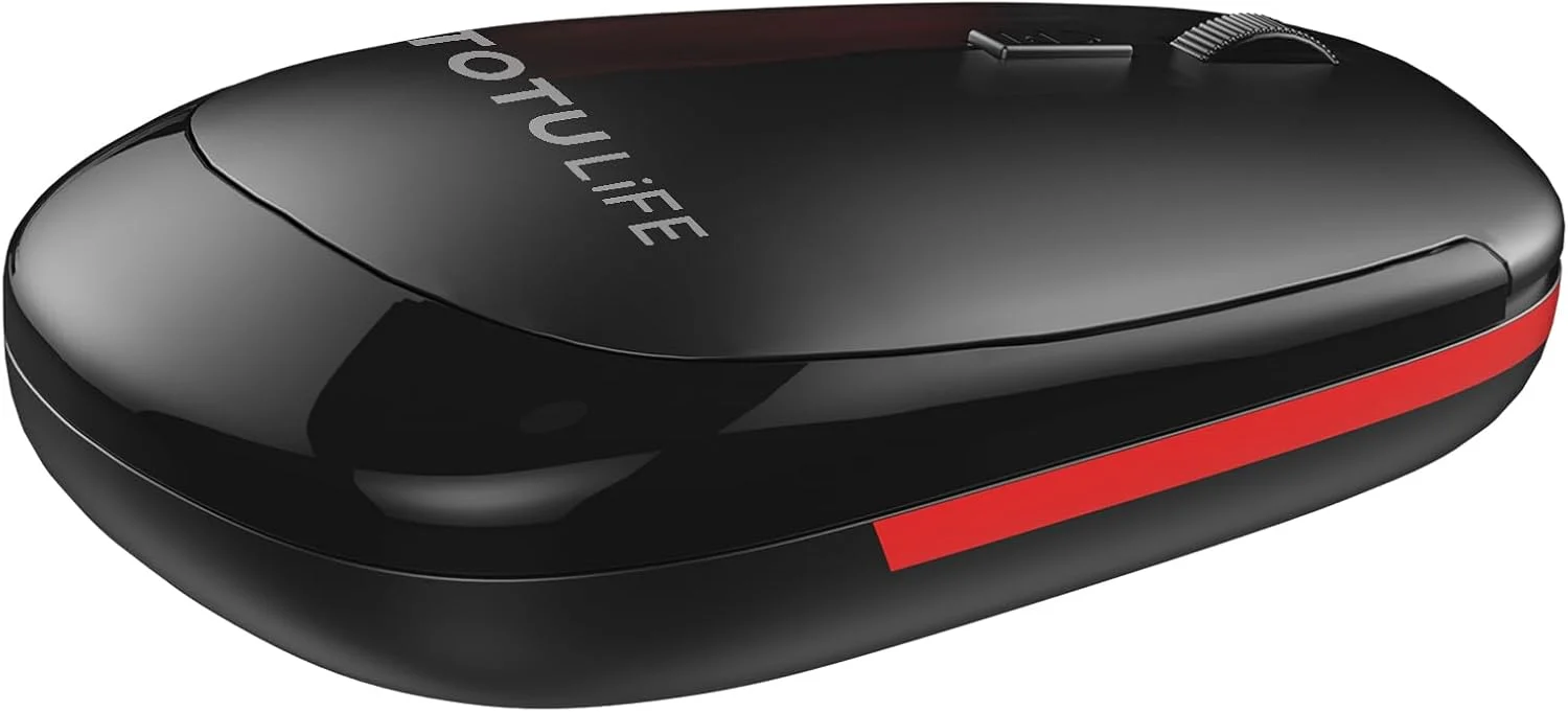 ست کیبورد و ماوس بی سیم 2.4 گیگاهرتز Totulife، قرمز/مشکی