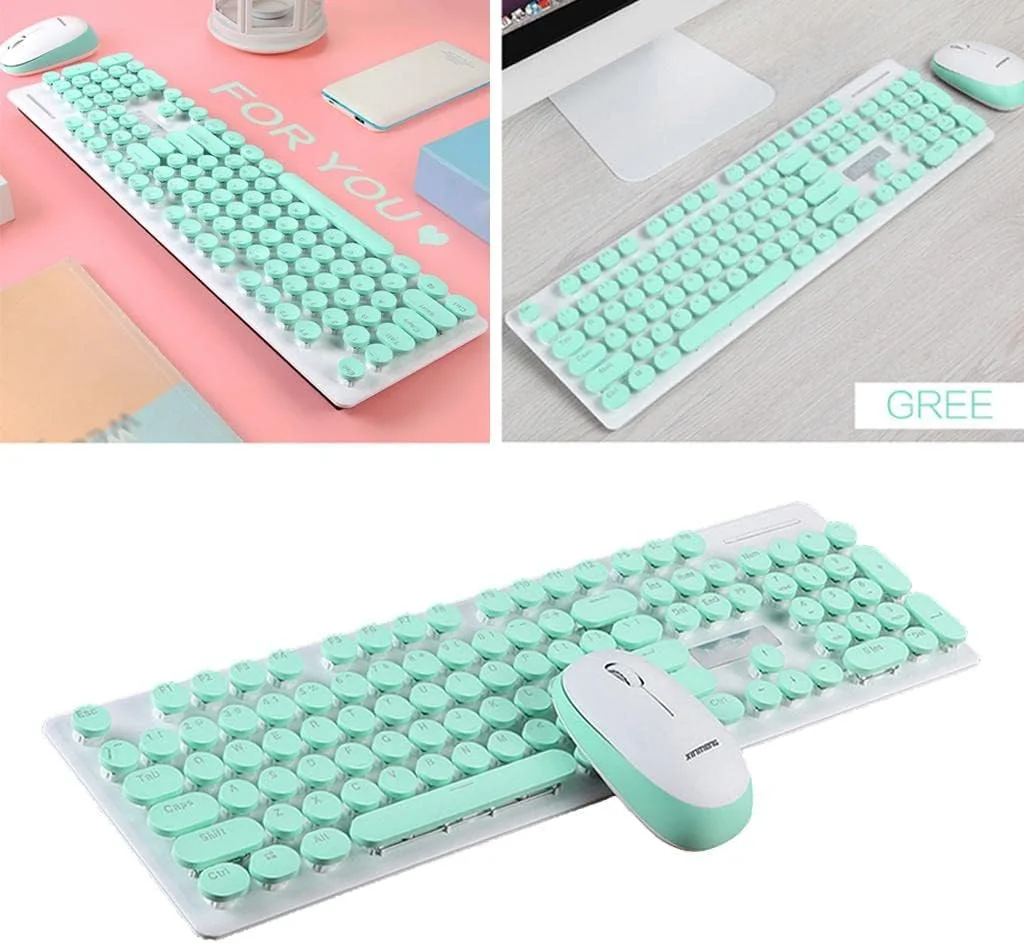 ست کیبورد و ماوس گیمینگ مکانیکی Ronyme مدل N520 با 104 کلید گرد و زیبا، اتصال 2.4 گیگاهرتز، صرفه جویی در مصرف انرژی - صورتی/676 (رنگ: مشکی) (آبی) ست کیبورد و ماوس گیمینگ مکانیکی Ronyme مدل N520 با 104 کلید گرد و زیبا، اتصال 2.4 گیگاهرتز، صرفه جویی در مصرف انرژی - صورتی/676 (رنگ: مشکی) (آبی)