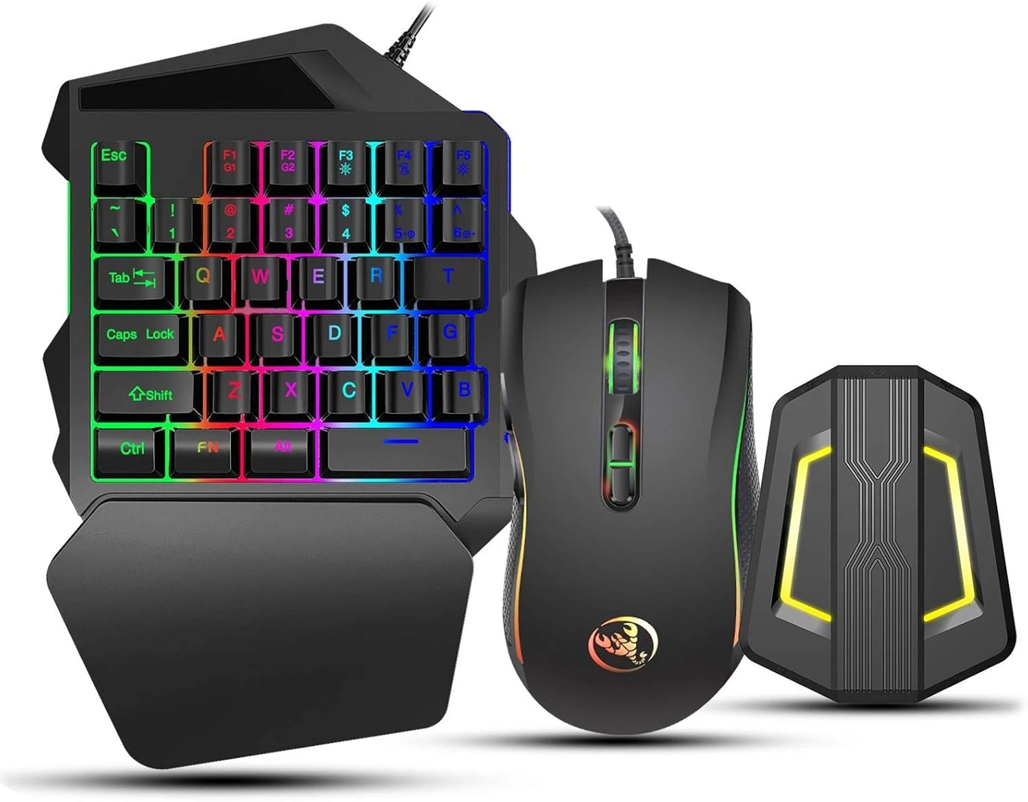 مجموعه آداپتور صفحه کلید و ماوس، کیت پایه آداپتور بازی، برای NSWITCH/XBOX ONE/PS4/PS3، آداپتور نسخه موبایل کنسول بازی، برای سیستم اندروید