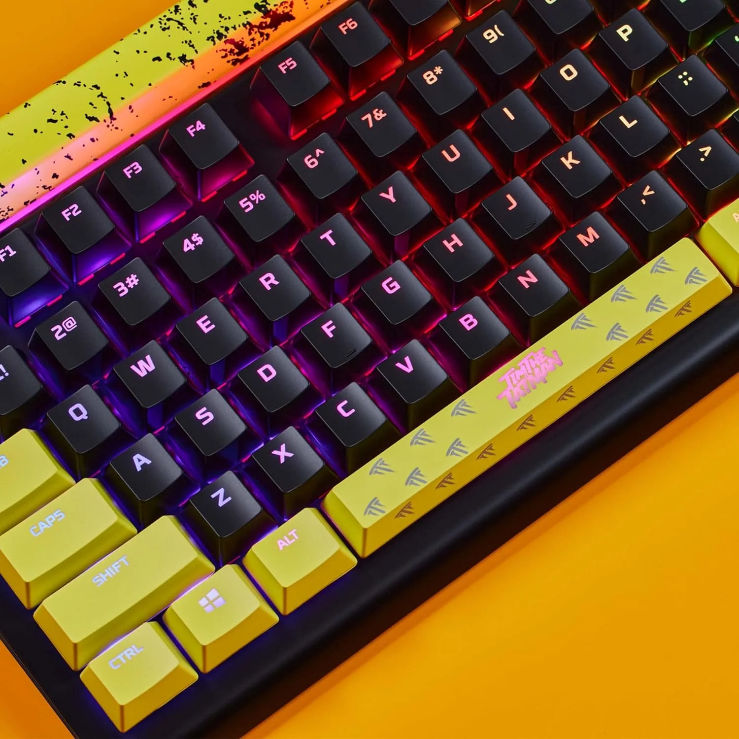 کیبورد گیمینگ مکانیکی HyperX Alloy Elite 2 نسخه TimTheTatMan با نورپردازی و شخصیسازی ماکرو قابل کنترل توسط نرمافزار، مشکی/زرد، 639P0AA#ABA، II، اندازه کامل کیبورد گیمینگ مکانیکی HyperX Alloy Elite 2 نسخه TimTheTatMan با نورپردازی و شخصیسازی ماکرو قابل کنترل توسط نرمافزار، مشکی/زرد، 639P0AA#ABA، II، اندازه کامل