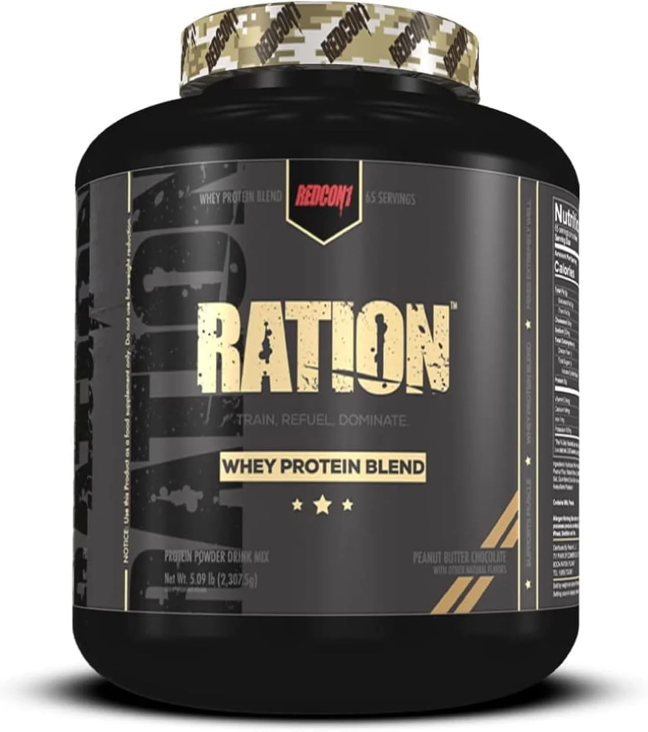 پروتئین وی ترکیبی REDCON1 Ration - طعم کره بادام زمینی شکلاتی