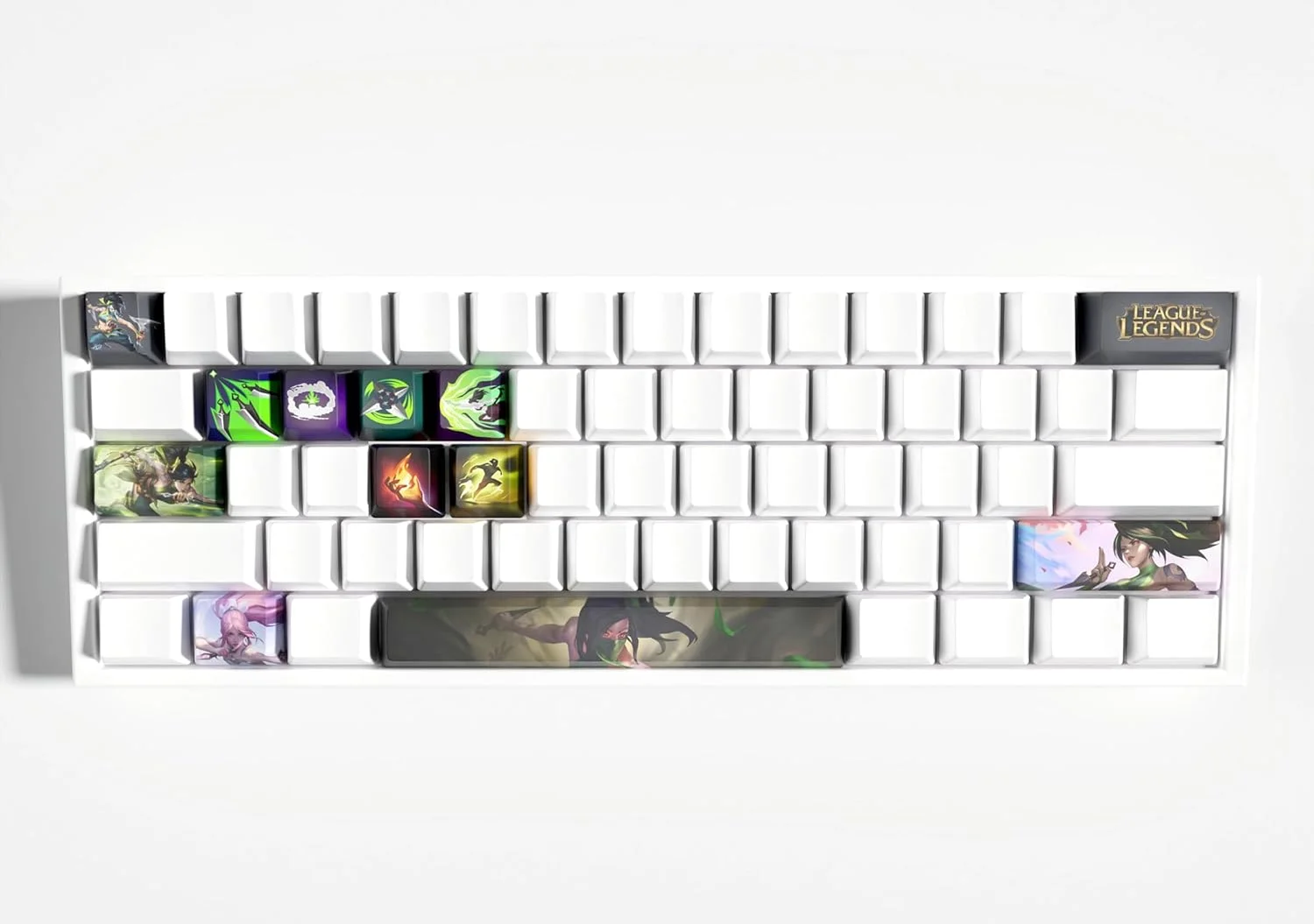 ست کلیدهای IYTYIR Akali برای بازی League of Legends، مجموعه 12 کلیدی با پروفایل OEM برای کیبوردهای مکانیکی MX (آکالی)