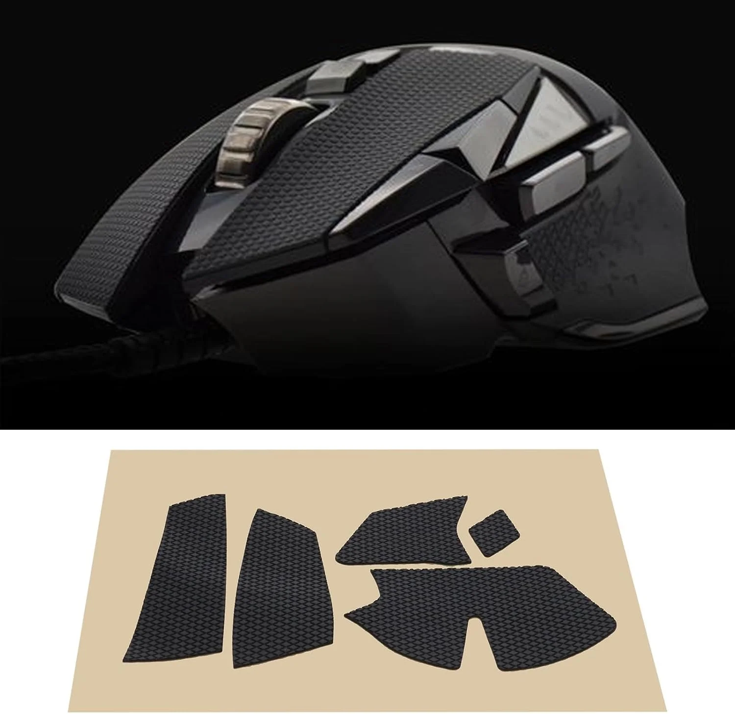 LT Easiyl 2 ست برچسب ماوس بازی مشکی نوار ضد لغزش ماوس پدهای مقاوم سازگار با ماوس بازی Logitech G502 X Wired G502 X Wireless LT Easiyl 2 ست برچسب ماوس بازی مشکی نوار ضد لغزش ماوس پدهای مقاوم سازگار با ماوس بازی Logitech G502 X Wired G502 X Wireless