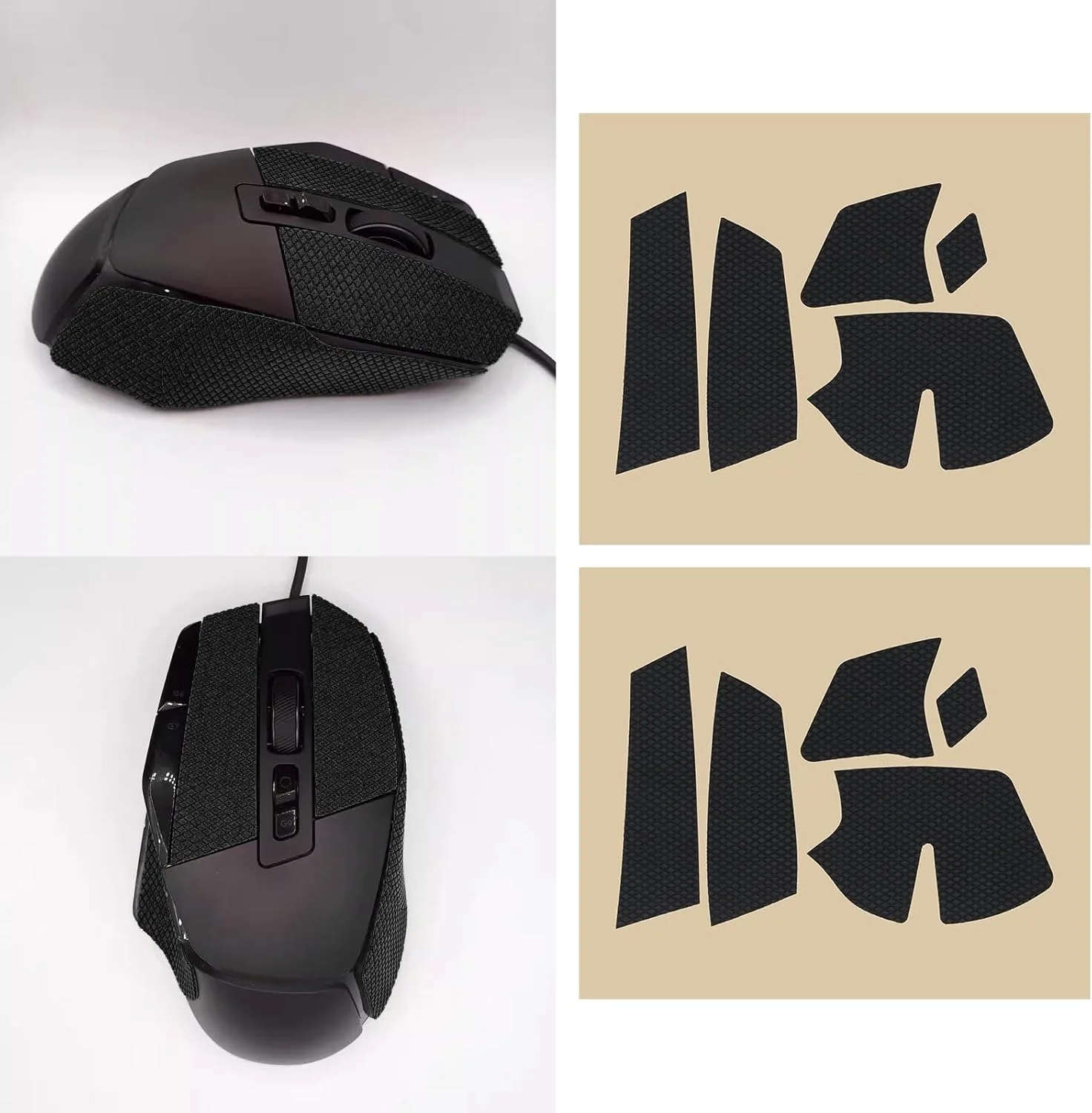 LT Easiyl 2 ست برچسب ماوس بازی مشکی نوار ضد لغزش ماوس پدهای مقاوم سازگار با ماوس بازی Logitech G502 X Wired G502 X Wireless LT Easiyl 2 ست برچسب ماوس بازی مشکی نوار ضد لغزش ماوس پدهای مقاوم سازگار با ماوس بازی Logitech G502 X Wired G502 X Wireless