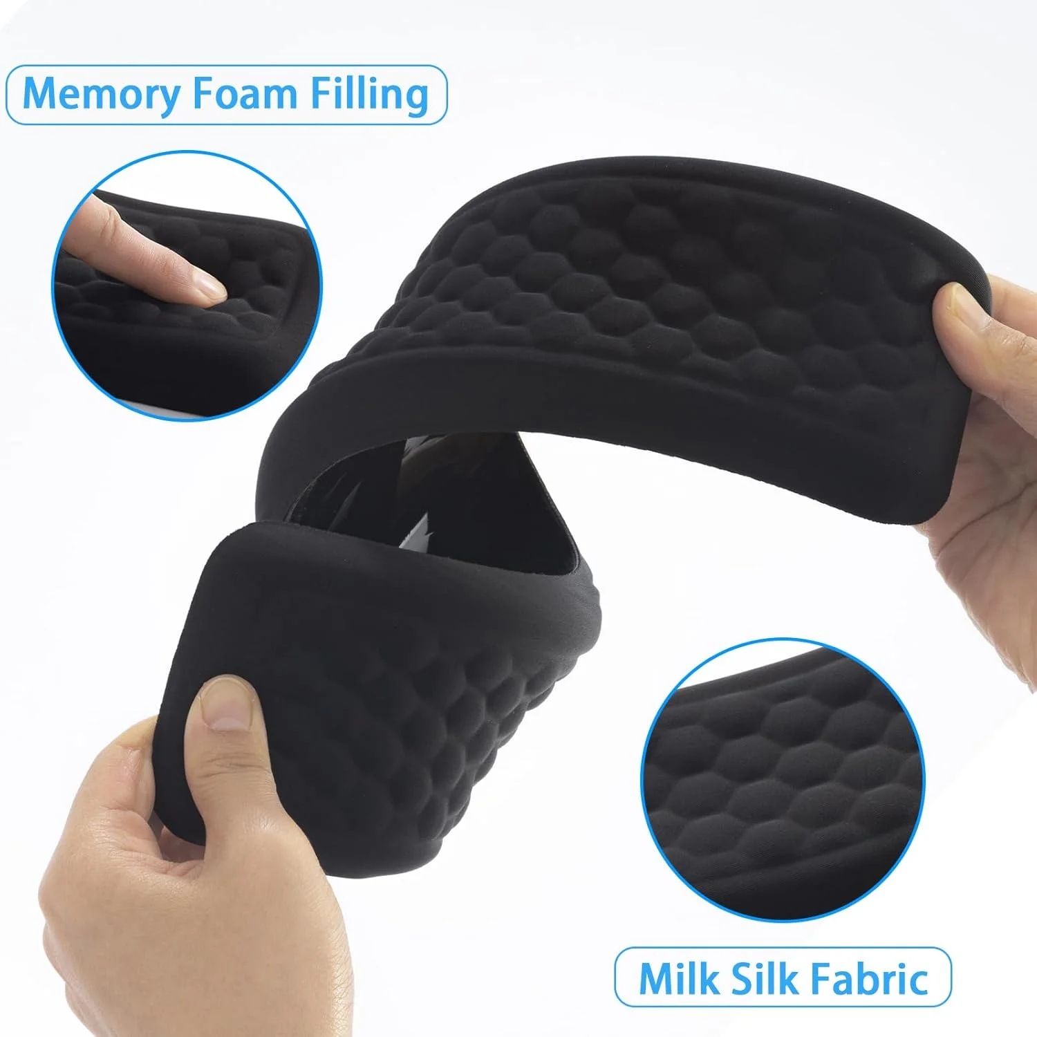 پد مچی کیبورد Leolee، پد مچی برای کیبورد و ماوس کامپیوتر، ست پشتیبانی مچی ارگونومیک مشکی با فوم حافظه‌دار، پایه ضد لغزش، طراحی ماساژ برای تسکین درد، تایپ، بازی، دفتر کار