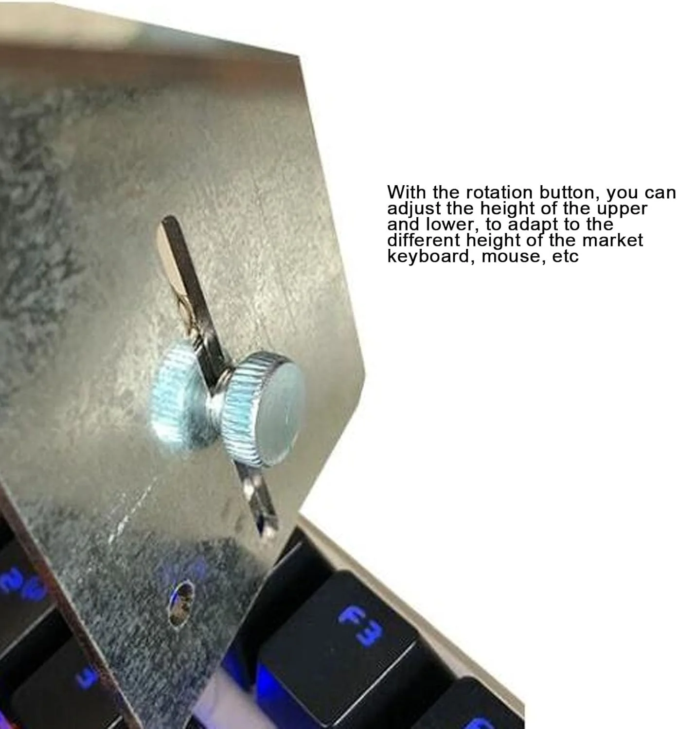 کلیکر کیبورد کامپیوتر Bewinner، شبیه سازی، ارتفاع قابل تنظیم، استفاده آسان، روکش محافظ لاستیکی با کیبورد و ماوس کلیکر با متریال عالی برای بازی