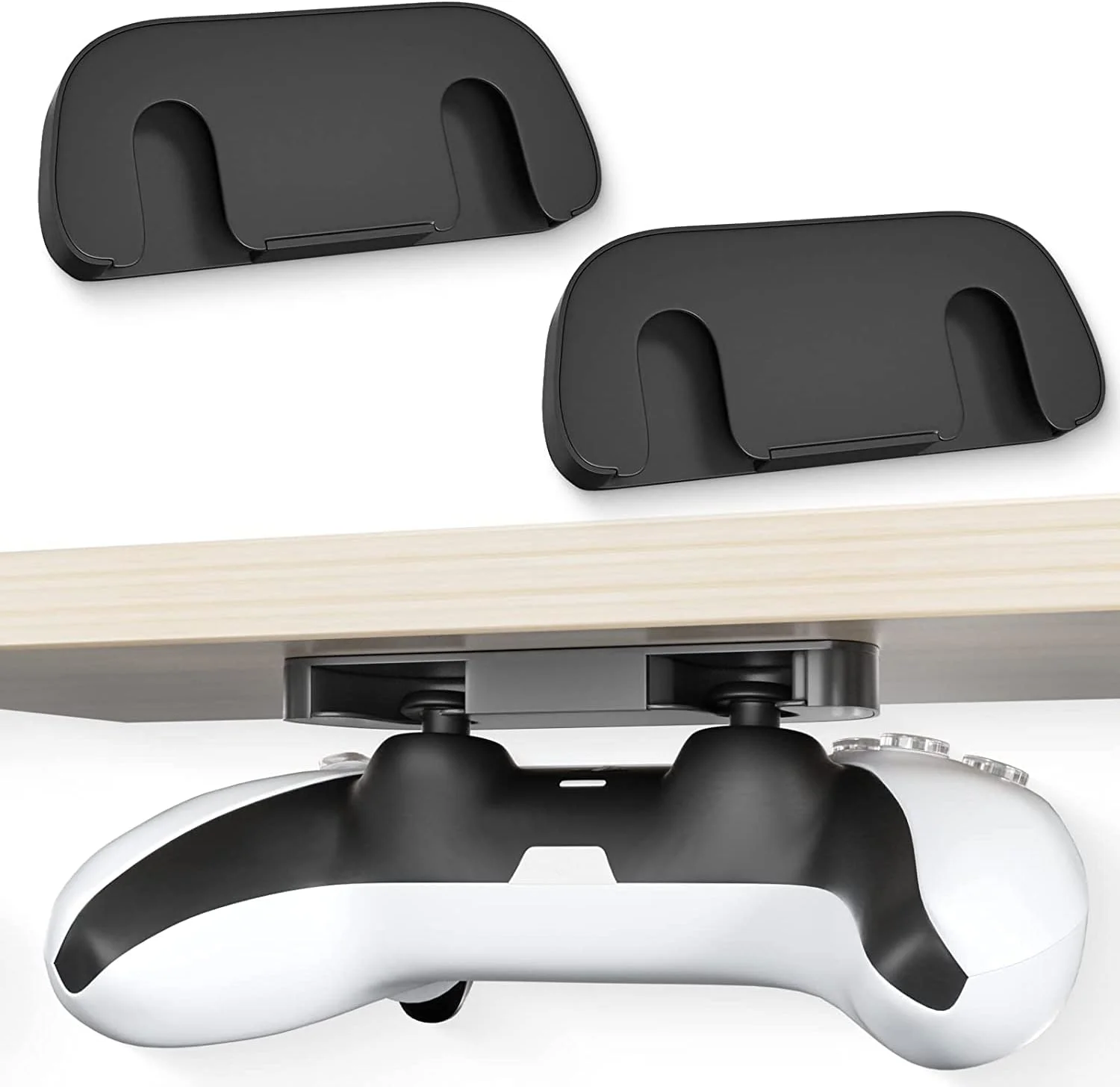 نگهدارنده دسته بازی زیر میز AMERTEER | بسته 2 عددی هولدر گیم پد برای PS5، PS4، Xbox، Switch | استند لوازم جانبی بازی چسبی برای میز یا قفسه | قلاب سازمان دهنده دسته بازی (مشکی) نگهدارنده دسته بازی زیر میز AMERTEER | بسته 2 عددی هولدر گیم پد برای PS5، PS4، Xbox، Switch | استند لوازم جانبی بازی چسبی برای میز یا قفسه | قلاب سازمان دهنده دسته بازی (مشکی)