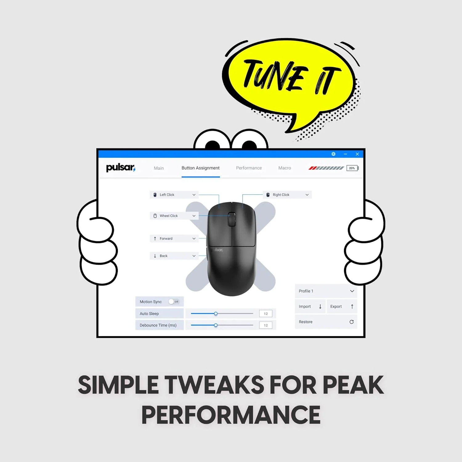 موس گیمینگ بی سیم فوق سبک Pulsar Gaming Gears X2 Crazylight سایز مینی - وزن فوق العاده سبک 35 گرم، شکل متقارن، 32K DPI، سوییچ اپتیکال، دانگل 8K شامل، Sunset Haze موس گیمینگ بی سیم فوق سبک Pulsar Gaming Gears X2 Crazylight سایز مینی - وزن فوق العاده سبک 35 گرم، شکل متقارن، 32K DPI، سوییچ اپتیکال، دانگل 8K شامل، Sunset Haze