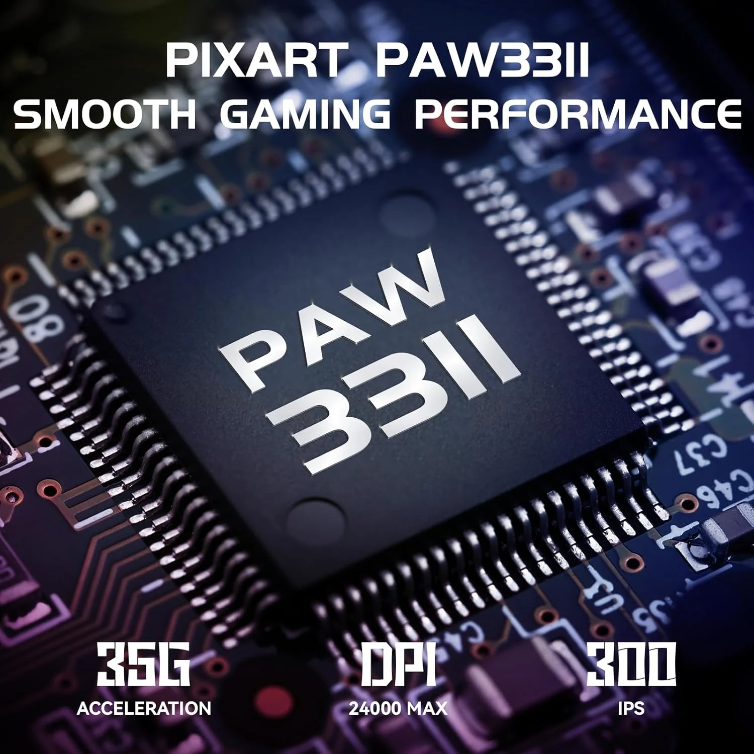 موس گیمینگ بی‌سیم فوق سبک MAMBASNAKE M4، 24000 DPI، موس فوق سبک 53 گرمی، PixArt PAW3311، لوگوی RGB، باتری 400mAh، 2.4G/بلوتوث/سیمی، مجموعه نوار چسب، برای PC/Mac، سفید