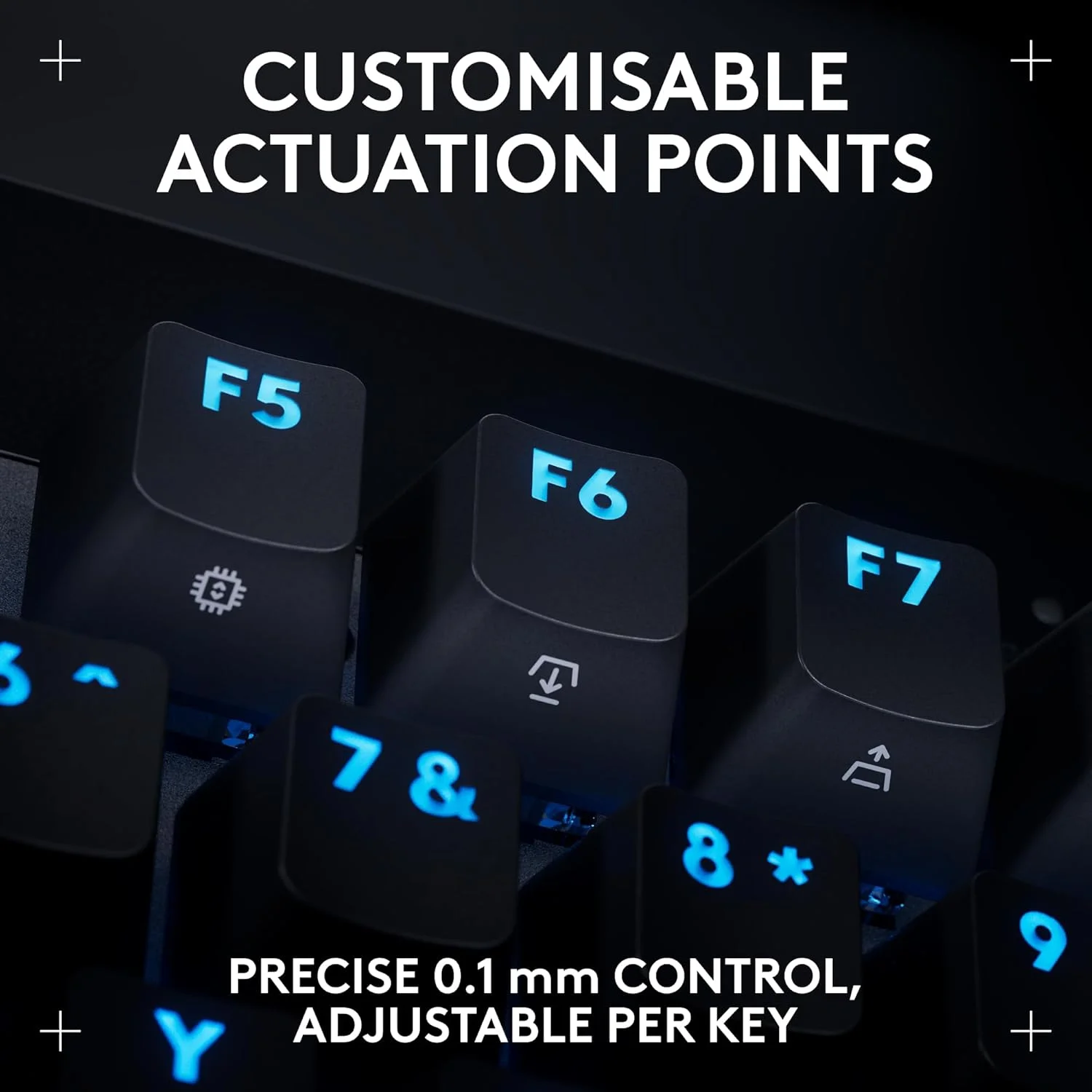 کیبورد گیمینگ سیم دار Logitech G PRO X TKL RAPID Tenkeyless با سوییچ های آنالوگ مغناطیسی، حالت Rapid Trigger، عملکرد قابل تنظیم و نورپردازی RGB قابل تنظیم - مشکی