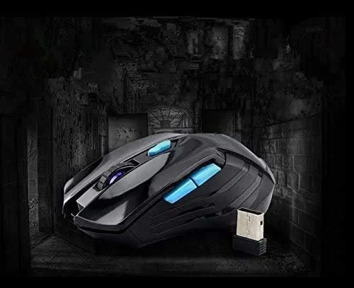 کیبورد گیمینگ بی‌سیم ضدآب UniFire V60 2.4G با کنترل DPI ماوس مناسب برای کامپیوتر رومیزی، لپ‌تاپ، مجموعه‌های کیبورد و ماوس بی‌سیم (مشکی)