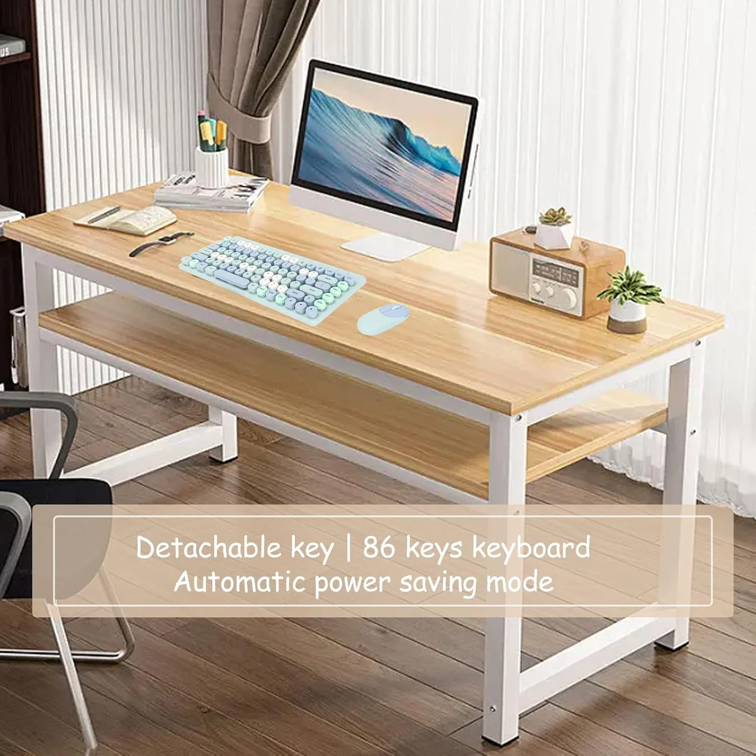 کیبورد و ماوس گیمینگ، ترکیبی از کیبورد و ماوس بی سیم USB با گیرنده، باریک و جمع و جور، رنگارنگ و رترو، مناسب برای کامپیوتر شخصی، لپ تاپ و کامپیوتر کیبورد و ماوس گیمینگ، ترکیبی از کیبورد و ماوس بی سیم USB با گیرنده، باریک و جمع و جور، رنگارنگ و رترو، مناسب برای کامپیوتر شخصی، لپ تاپ و کامپیوتر