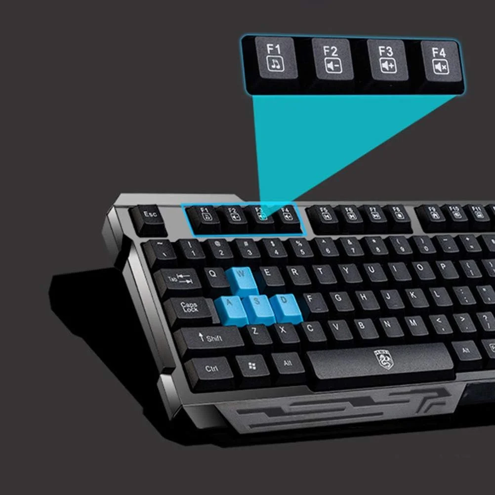 ست کیبورد مکانیکی گیمینگ ارگونومیک بی سیم USB خنک کننده KOKOPO به همراه ماوس