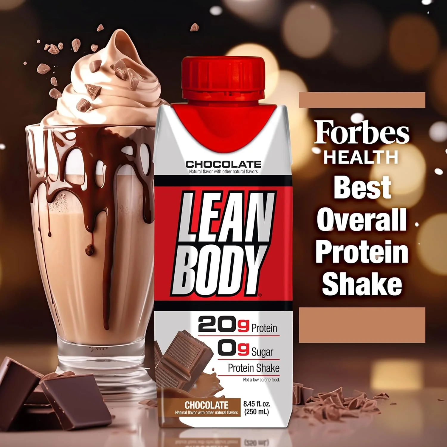 لابرادا نوتریشن - شیک پروتئین وی Lean Body RTD، شیک جایگزین غذای راحت و قابل حمل برای مردان و زنان، 20 گرم پروتئین - بدون قند، لاکتوز و گلوتن، شکلاتی (بسته 16 عددی) لابرادا نوتریشن - شیک پروتئین وی Lean Body RTD، شیک جایگزین غذای راحت و قابل حمل برای مردان و زنان، 20 گرم پروتئین - بدون قند، لاکتوز و گلوتن، شکلاتی (بسته 16 عددی)