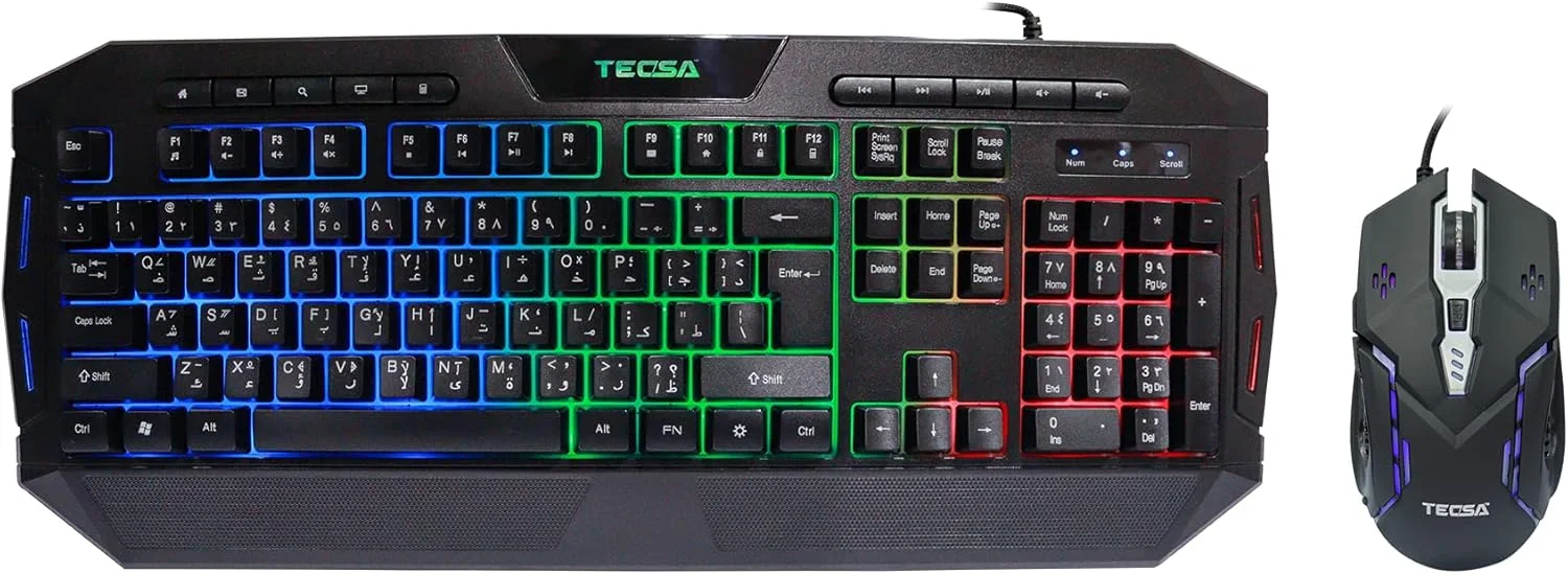 مجموعه کیبورد و ماوس گیمینگ تکسا سری UFO مدل TECSA TCS-GC700