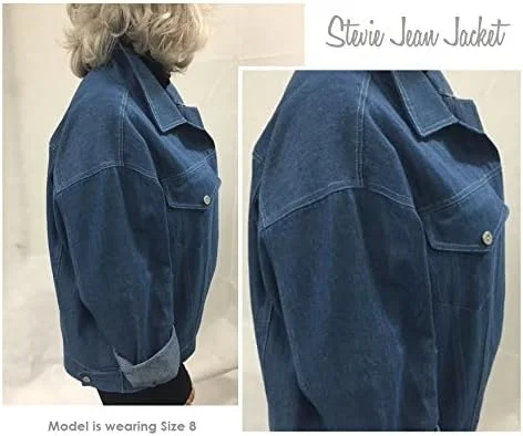 الگوی خیاطی Style Arc - کت جین Stevie سایزهای 18-30 ABCD الگوی خیاطی Style Arc - کت جین Stevie سایزهای 18-30 ABCD