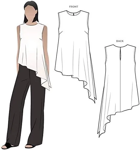 الگوی خیاطی Style Arc - تاپ بافتنی پری