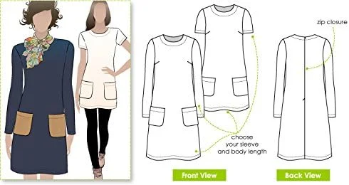 الگوی خیاطی Style Arc - لباس کریستین سایز 48-58 نامشخص