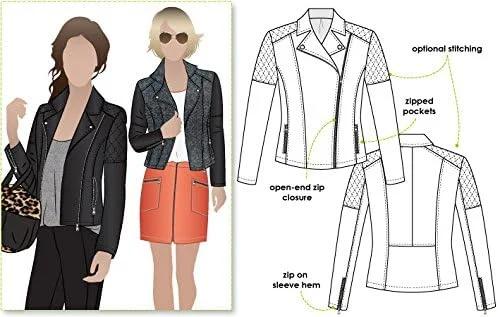 الگوی خیاطی Style Arc - ژاکت زیگی (سایزهای 04-16)