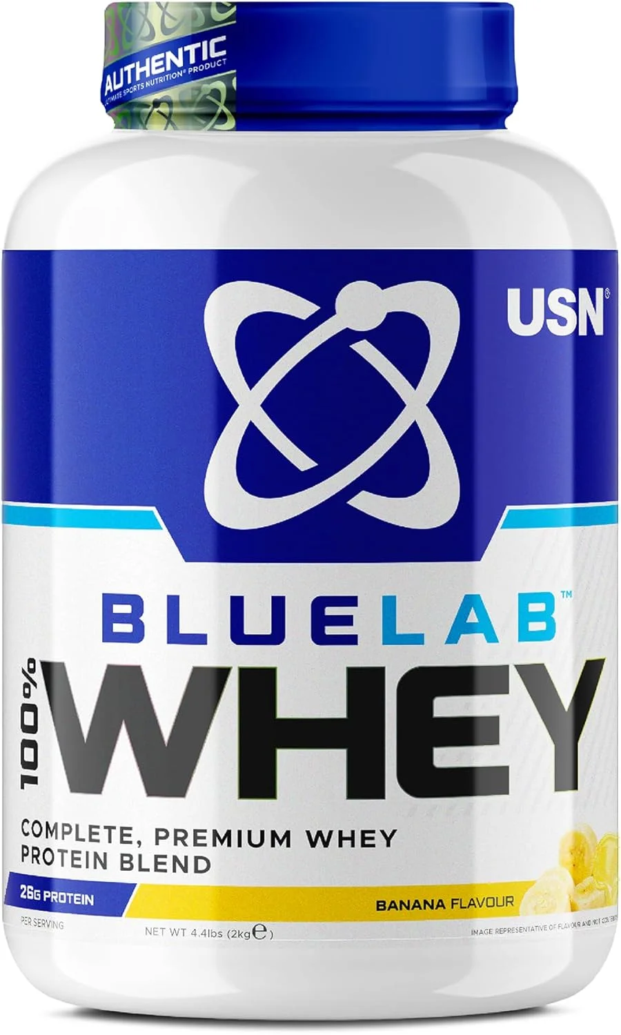 پروتئین وی USN BLUELAB با طعم موز 2 کیلوگرمی پروتئین وی USN BLUELAB با طعم موز 2 کیلوگرمی