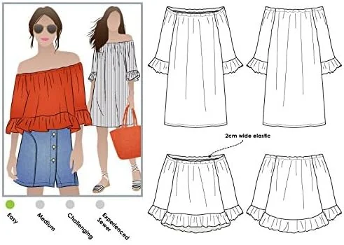 الگوی خیاطی استایل آرک - تونیک تاپ Ellie-Mae سایزهای 04-16 نامشخص