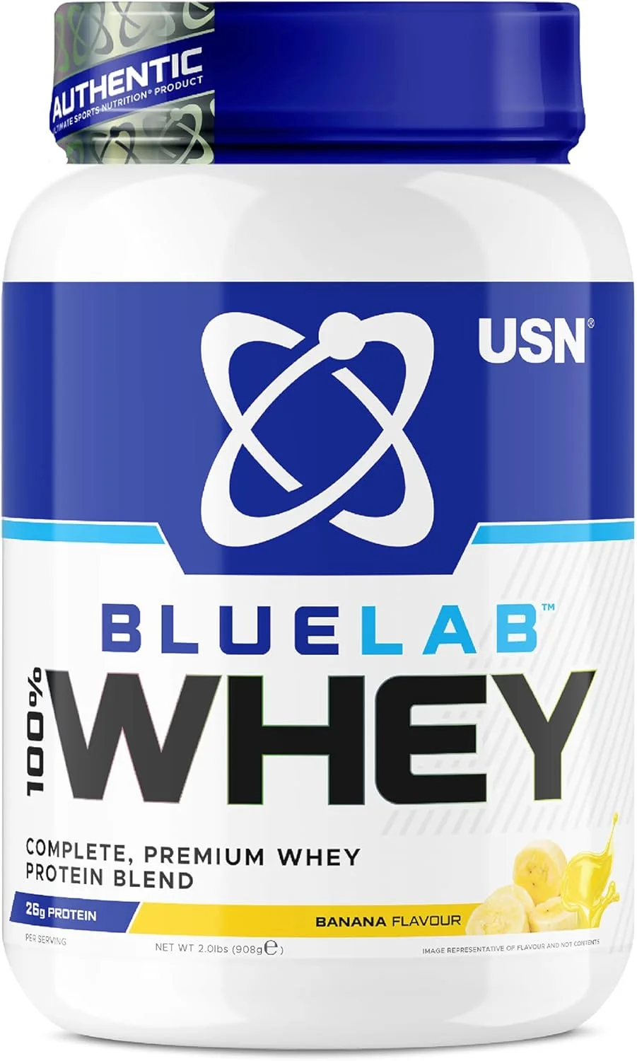 پودر پروتئین وی USN Blue Lab با طعم موز 908 گرمی، پودر پروتئین وی ممتاز، فرمولاسیون علمی، مکمل پودر پروتئین بعد از تمرین با پروتئین بالا به همراه BCAA های افزوده پودر پروتئین وی USN Blue Lab با طعم موز 908 گرمی، پودر پروتئین وی ممتاز، فرمولاسیون علمی، مکمل پودر پروتئین بعد از تمرین با پروتئین بالا به همراه BCAA های افزوده