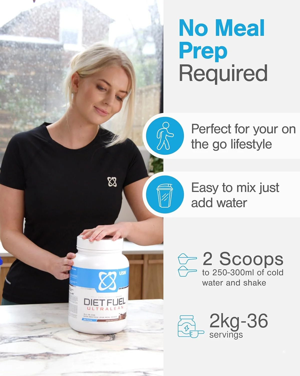 USN Diet Fuel توت فرنگی، 2 کیلوگرم USN Diet Fuel توت فرنگی، 2 کیلوگرم